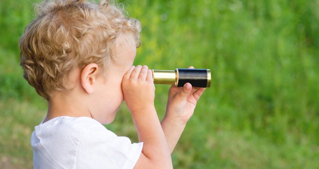 Child Boy Blonde Curls Telescope  - QuakerGirl22 / Pixabay