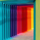 multicolored wall in shallow focus photography